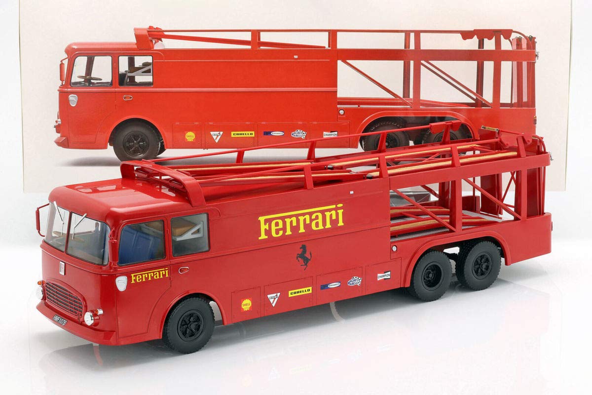 Amazon | Norev 1/18 Fiat Bartoletti 306/2 Transporter 1970 Ferrari