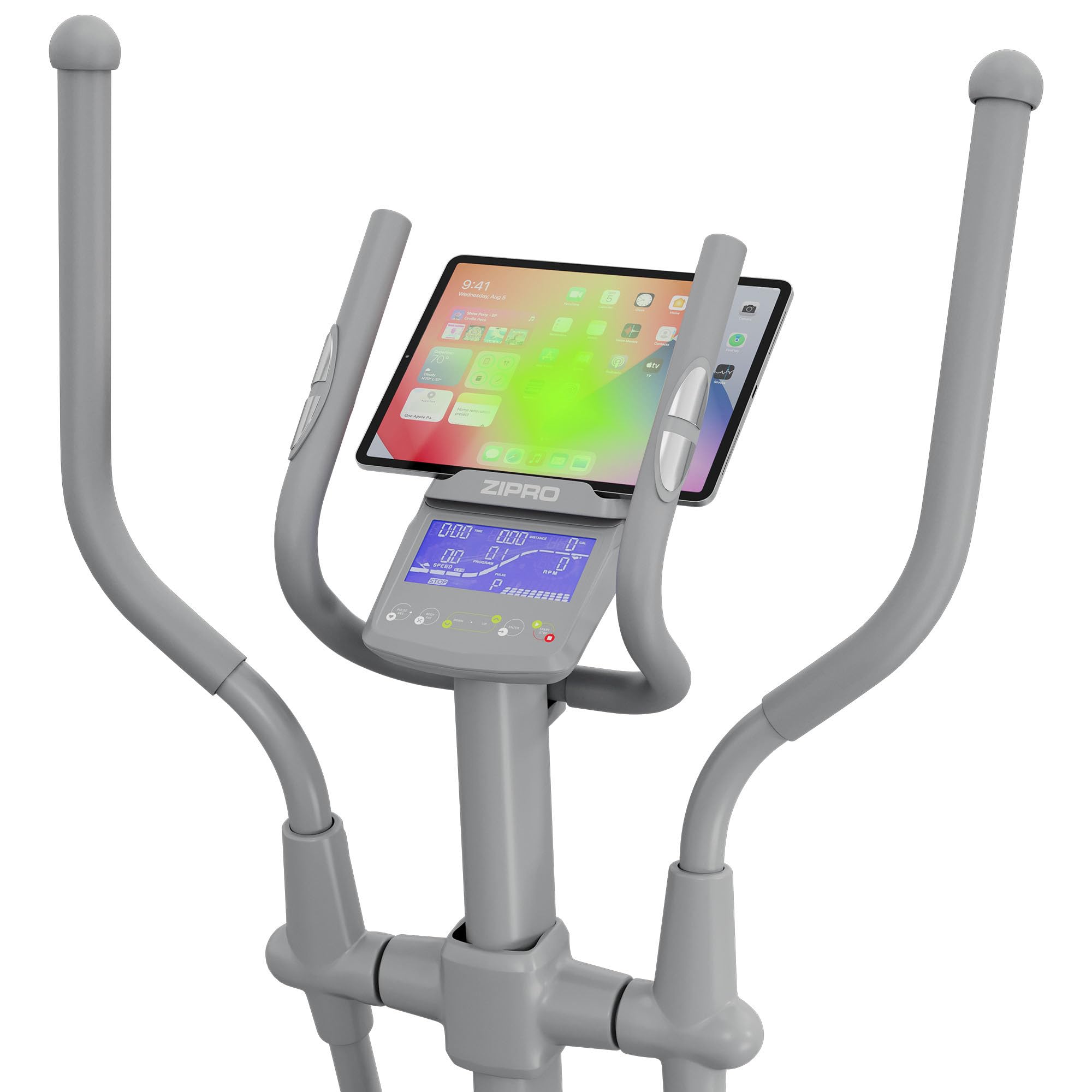 Zipro Elíptica Wave, Resistencia de hasta 120 kg, Equipo de Entrenamiento Cardiovascular, máquinas de Ejercicio, Entrenador doméstico, 32 Niveles de Resistencia, Bluetooth, Soporte para iPad