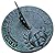 Rome 2518 Daybreak Sundial, Cast Iron with Verdigris Finish, 10.5-Inch Diameter