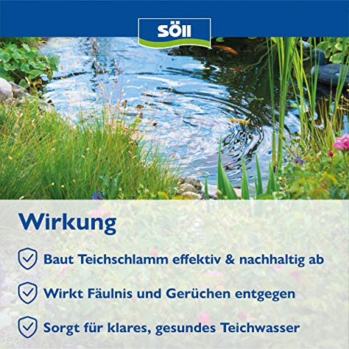 Söll 80632 TeichschlammEntferner 2,5 kg - hochaktive Klarwasserbakterien und Aktivsauerstoff entfernen Schlamm, Ablagerungen im Gartenteich Fischteich – Bild 4