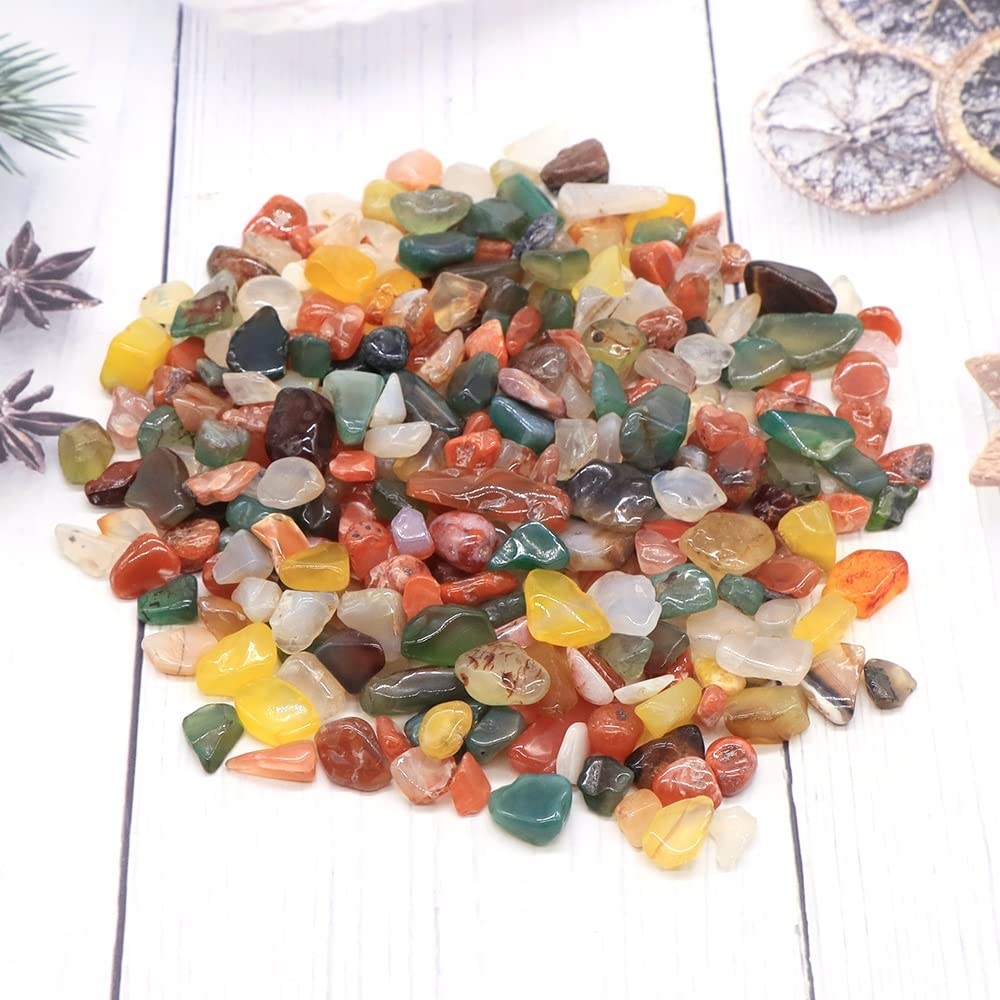 Natural Magic 50g 100g Campione di Ghiaia Naturale Quarzo Rosa Colore Cristallo Decorazioni for la casa colorato for Acquario Pietra Roccia Raccolta domiciliare (Size : 50g-60g)