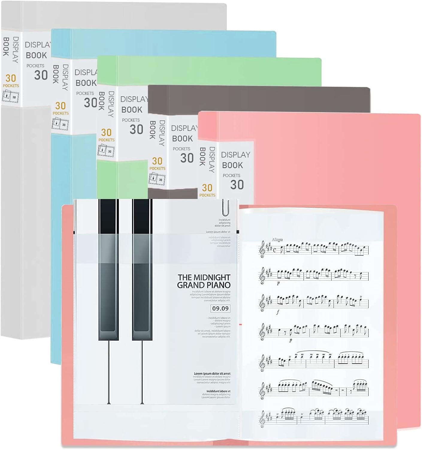 Display Folders A4 30 Pockets Display Book Presentation Project Folder