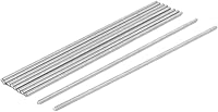 Vista 50 de uxcell M3 x 2.362 in 0.020 in Pitch 304 Varillas totalmente roscadas de acero inoxidable barra 10 piezas