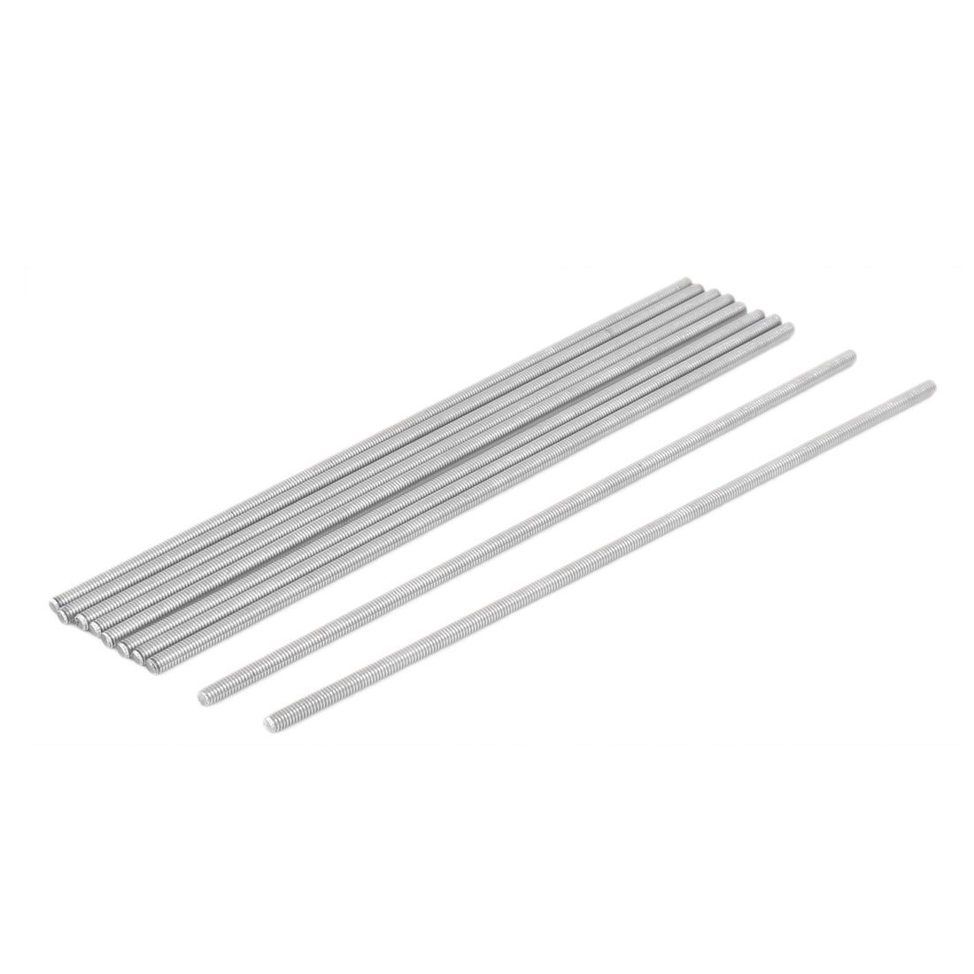 uxcell M4 x 180mm 304 Stainless Steel Fully Threaded Rod Bar Studs Fastener 10 Pcs