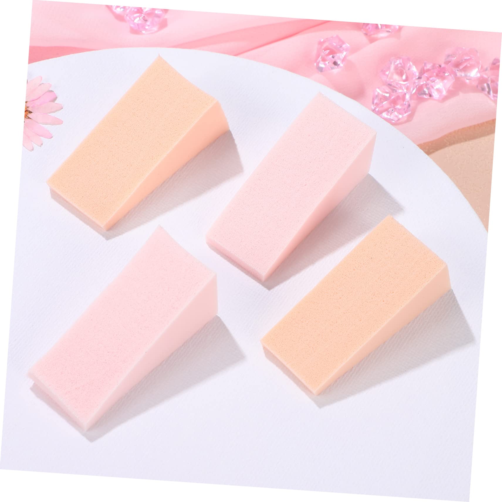 Beavorty 288piezas Esponjas De Maquillaje De Esponjas Triangulares Para Base Líquida Polvo y Crema Aplicadores Suaves y Amigables La Piel Para Cosméticos y Manicura