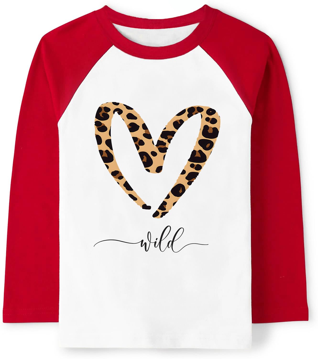 Tkria Boys Girls Valentine Shirts Raglan Long Sleeve Monster Truck Dinosaur Candy Love Heart Tops for Kids 2-10T
