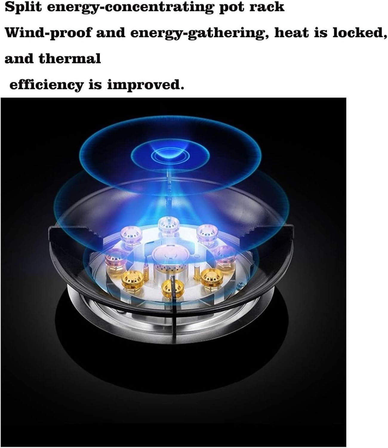 Indoor Portable Gas Stove - Single Burner Cooktop Hob, Tempered Glass with Timer Function, Freestanding Camping Outdoor Cooker, Easy To Clean(NG)(Ng)