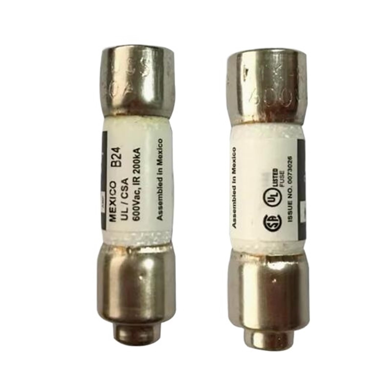 Fusible à action rapide KTK-R haute tension 600VAC boîtier cylindrique 10x38mm 20A robuste