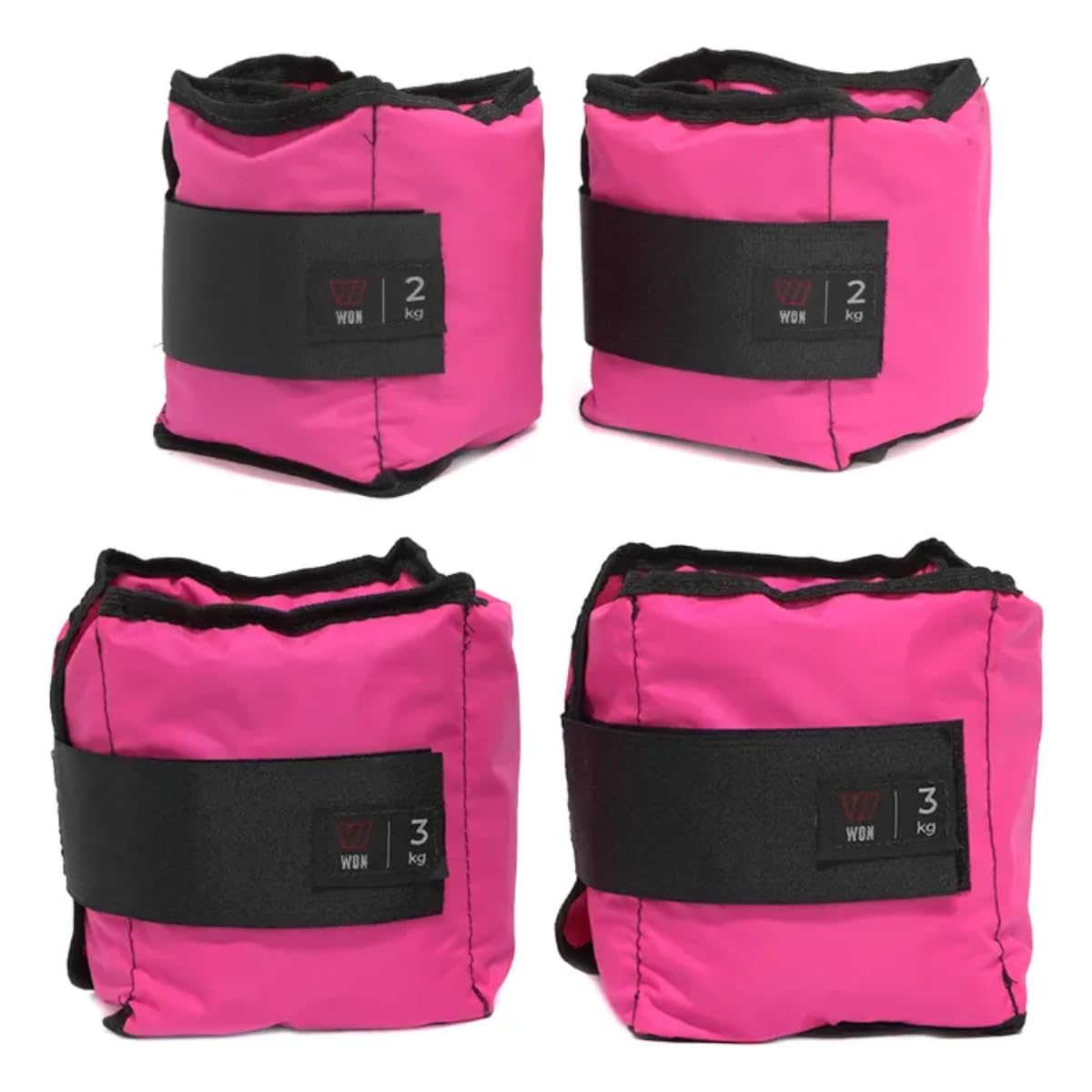 Kit Caneleiras de Peso Básicas 2kg + 3kg Rosa