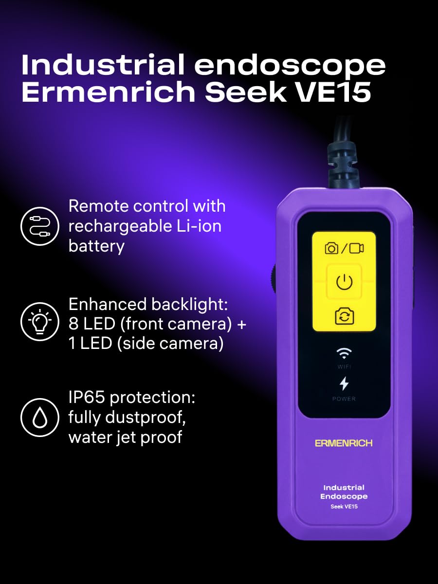Seek VE15 Kamera Endoskopowa 1440P Dual Lens WLAN
