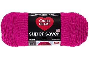 Red Heart Super Saver Yarn in Vibrant Fuchsia