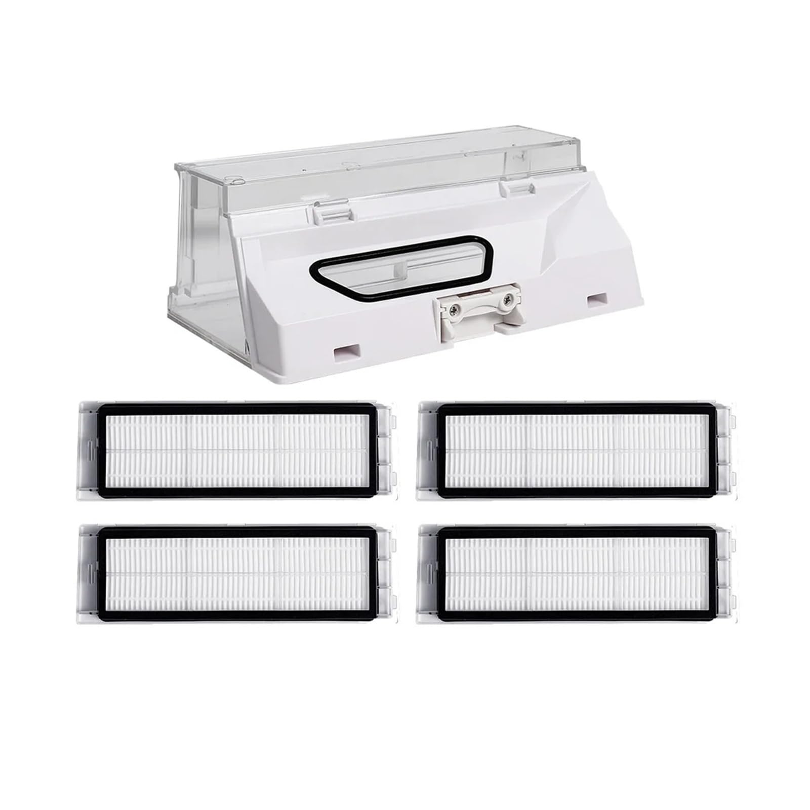 Compatible con Robot Aspirador S5 S6 S50 S51 S52 S55 T4 T6, Caja de Polvo, Accesorios Filtro Hepa(5pcs Set)