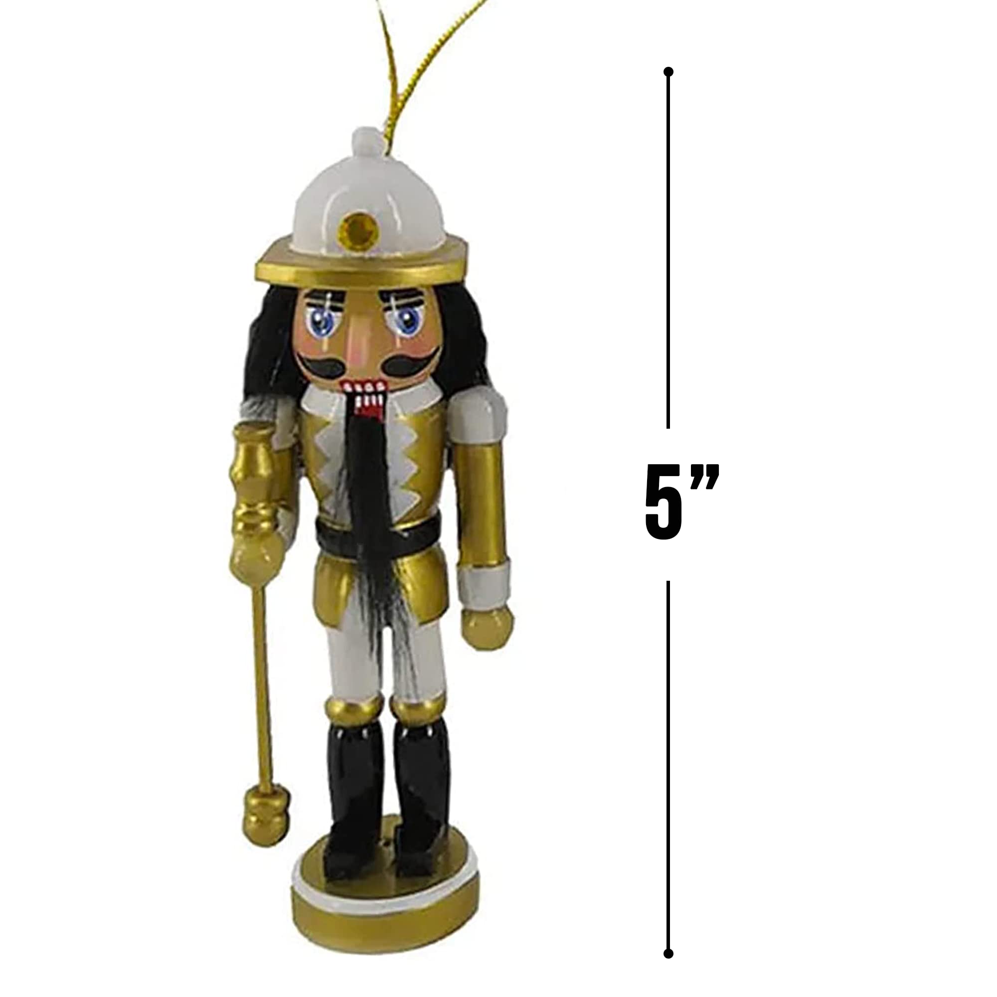 Seiffener Volkskunst German Nutcracker Santa Claus red, Height 21 cm / 8 inch, Original Erzgebirge