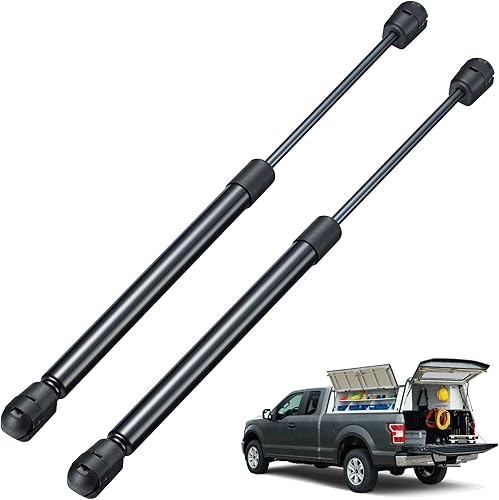 BDFHYK C16-09461 - Amortiguadores de gas de 14 pulgadas, 40 libras(178N), soporte de elevación para are Leer Camper Shell Topper ventana trasera,