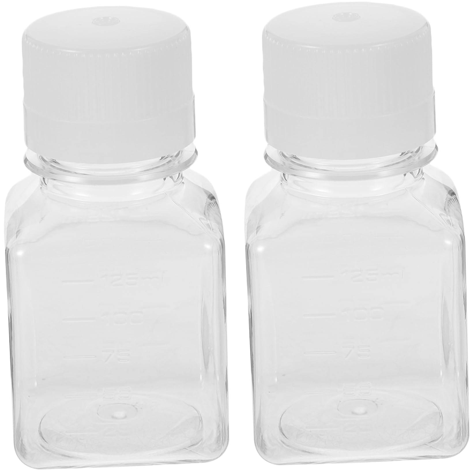Alipis 2pcs Graduated Serum Bottles Plastic Vials Narrow Mouth Design for Laboratory Medical Use Safe Long Lasting for Hospitals Research