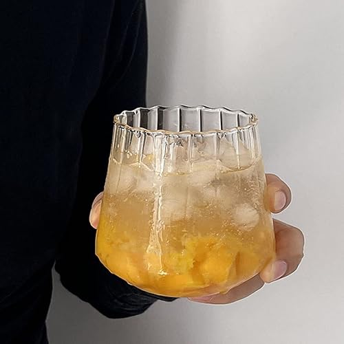 Miniatura 2 de Ochine Vasos acanalados para beber copas de vino, cerveza y cóctel, tazas de café y té helado, tazas y taza de espresso