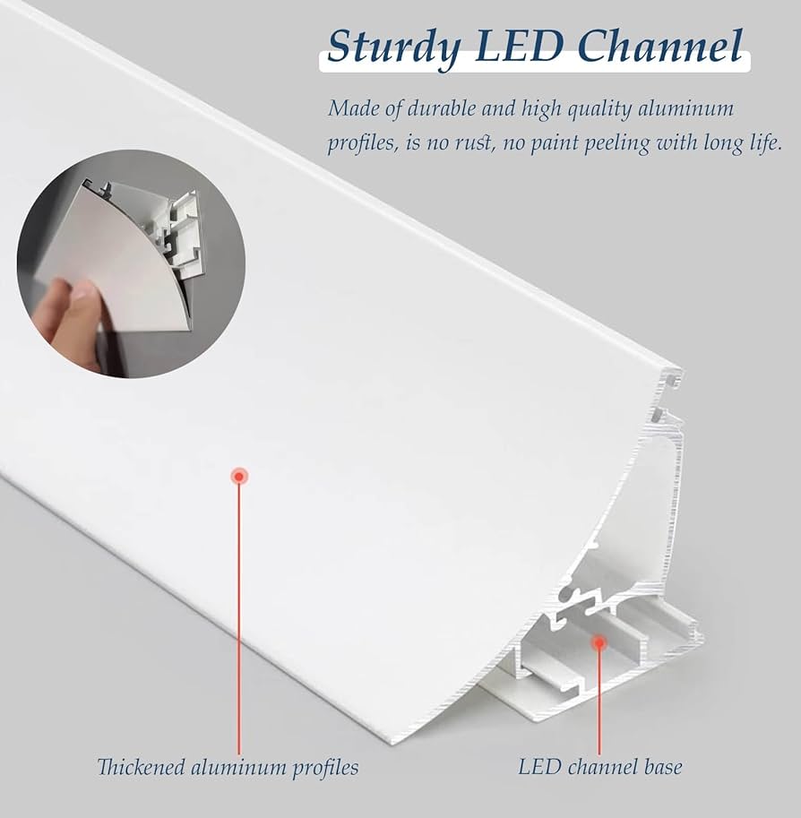 Amazon.com: Jievmrs Crown Molding Lighting Led Channel, Surface Amazon.com: Jievmrs Crown Molding Lighting Led Channel, Surface