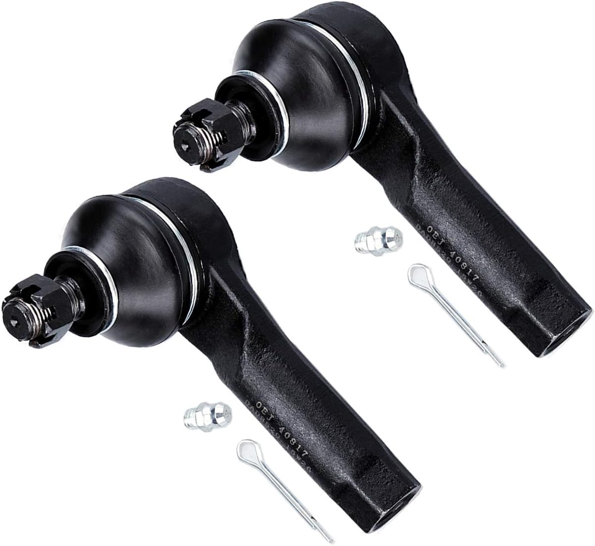 LSAILON 2pcs Fit For Nissan Murano 2005-2007 Front Suspension Kit (2) EV800047 Inner Tie Rod End