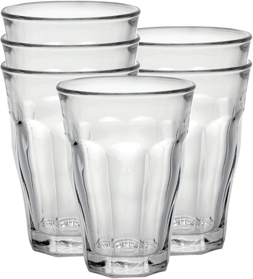 Amazon.com | Duralex Picardie Drinking Glasses Set of 6 - Tempered ...