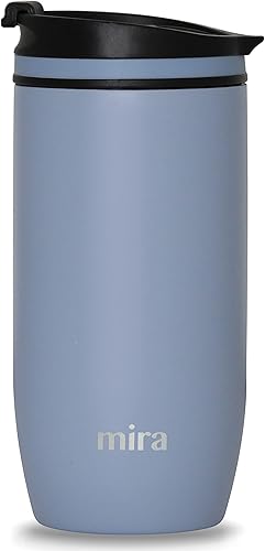 MIRA - Taza de viaje de café aislada de acero inoxidable, modelo Explorer, tapa de rosca, vaso de 16 onzas (15.9 fl oz), olímpico
