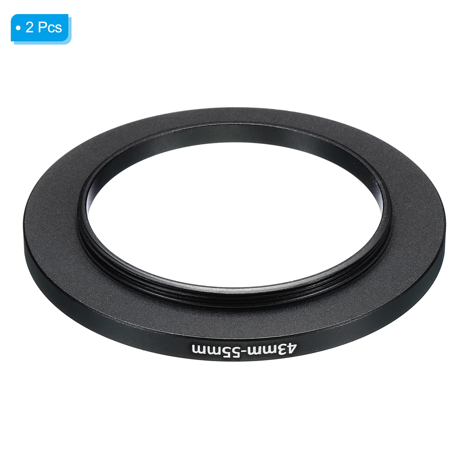 Bague Adaptateur Filtre Objectif 34mm Vers 37mm - En Aluminium Noir Pour Appareils Photo