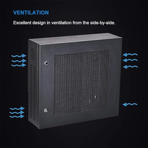 Miniatura 2 de Kenuco Caja de seguridad de acero de calibre 16 resistente DVR y Swing Open Top 24 '' x 21 '' x 7 '' - (negro)