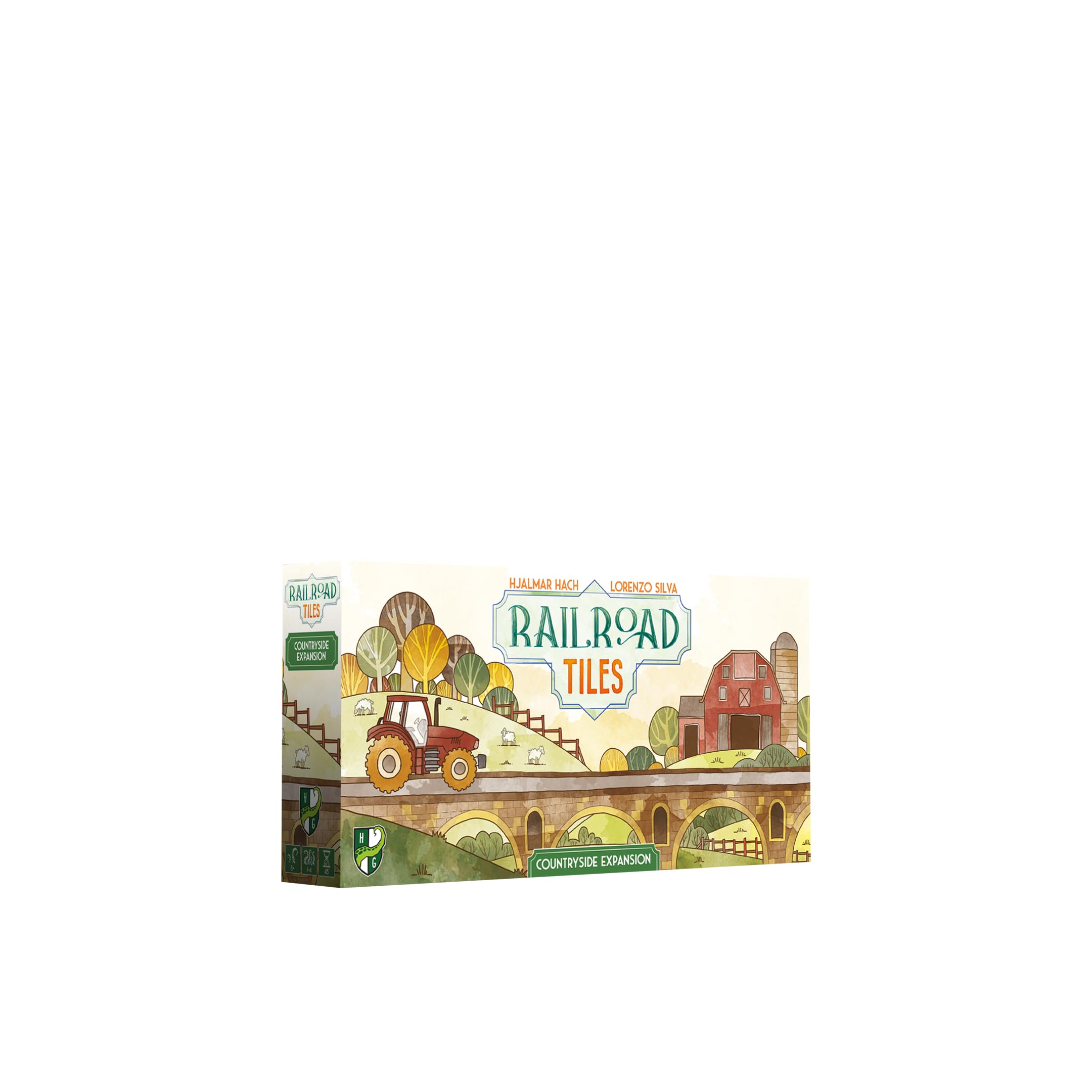 Cranio Creations - Railroad Tiles, Countryside Expansion - Expand your Railroad Trip with Farms and Animals! - 1-4 Players, 45 Min - Age 8+ - Expansion - Italian Language Edition