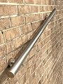 B52 Anodized Handrail Aluminum Stairs Kit Stainless Steel Look 14 Ft and 1.6" diameter