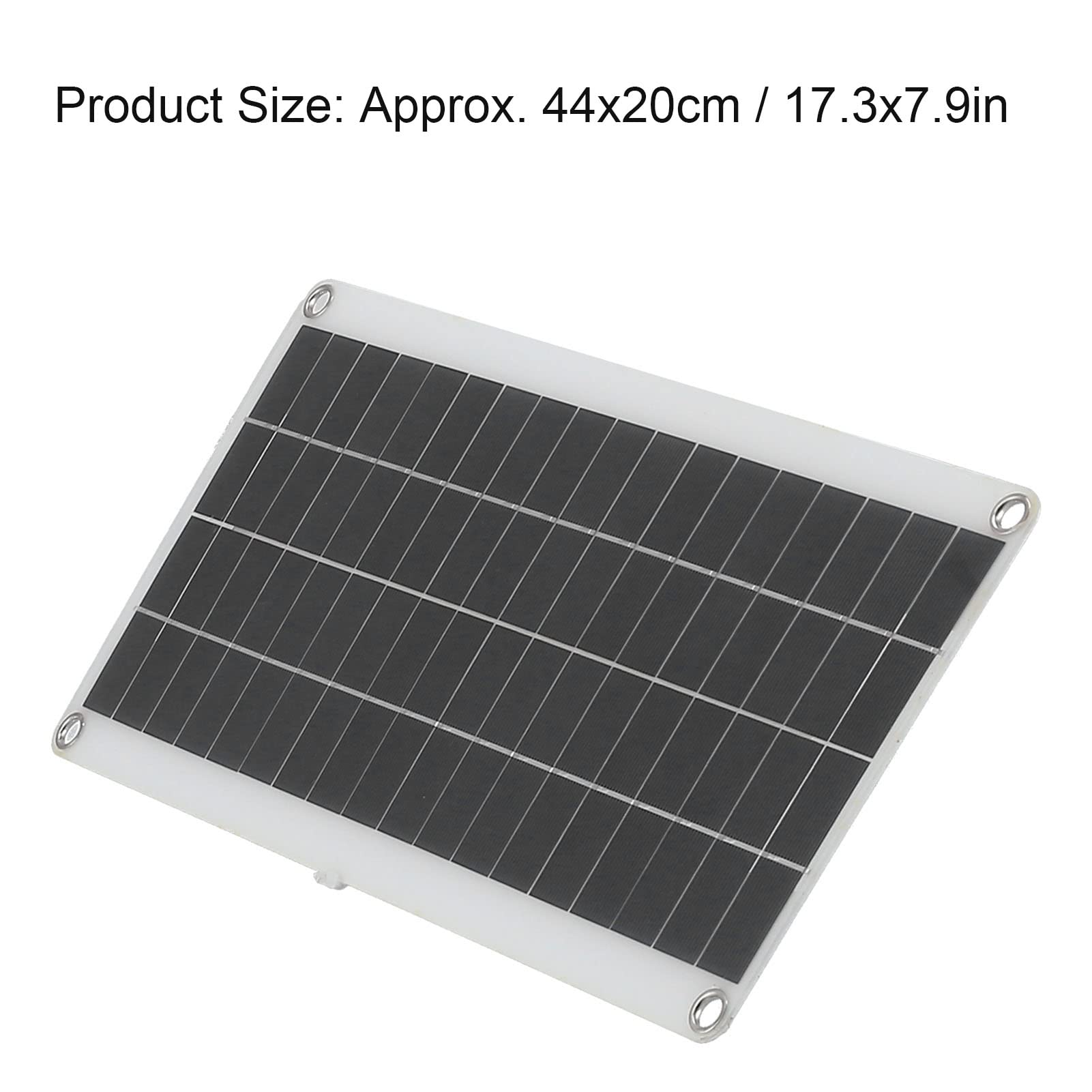 20W Solar r, Solar Cell Charging Panel with Dual USB Ports, Emergency Power for Outdoor Light and Phone Charging