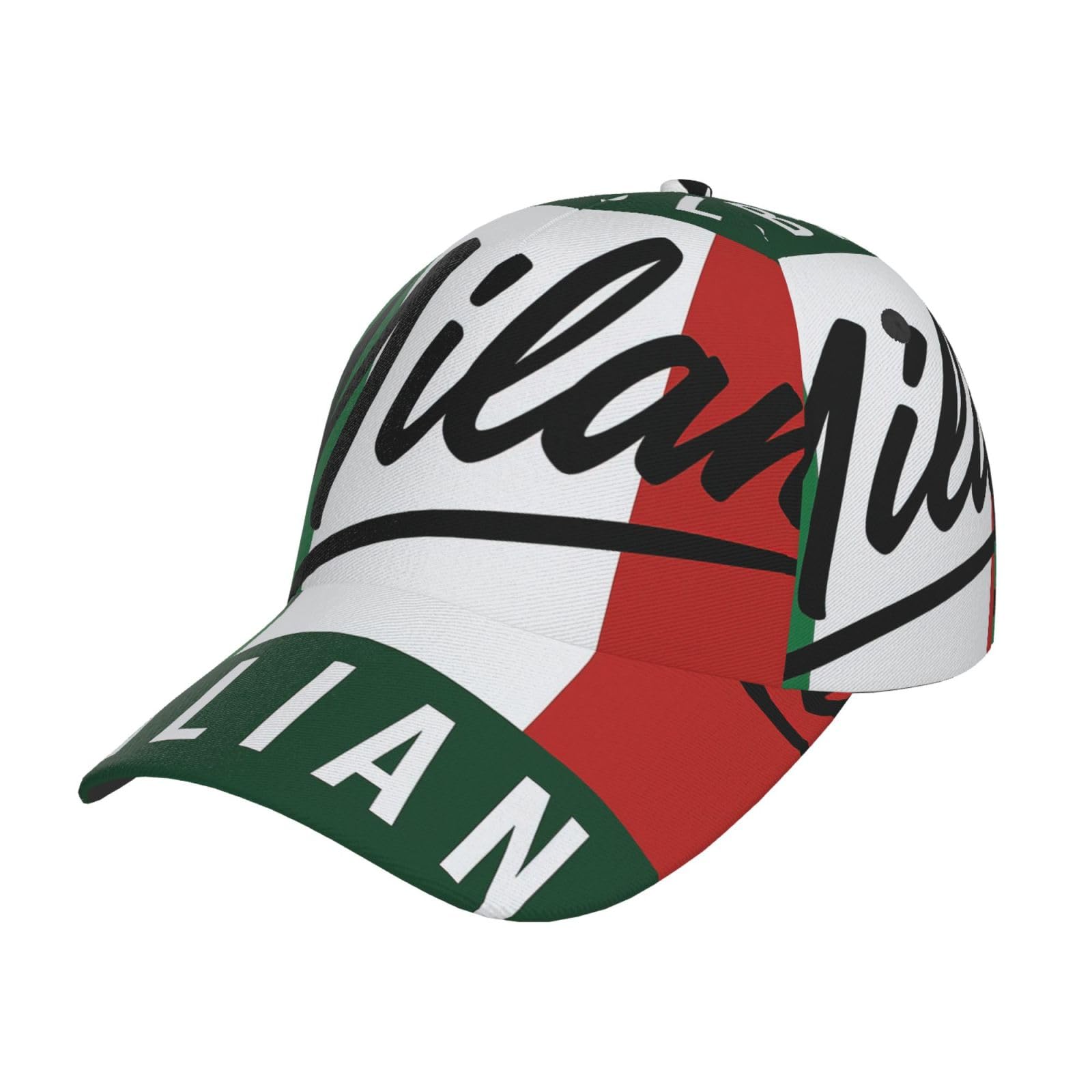 FHIZOAL Milan, Italy Classic Baseball Cap Dad Hat Adjustable Breathable Vintage Golf Gym Workout Sports Outdoor Black