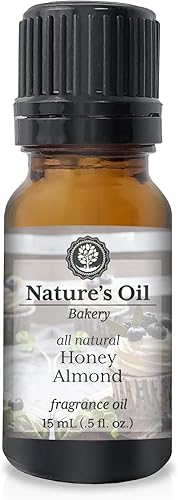 Nature's Oil Aceite de fragancia de almendras de miel natural, 0.5 fl oz, 100% natural, ftalatos, parabenos, SLS + SLES libre, 100% vegano, libre de