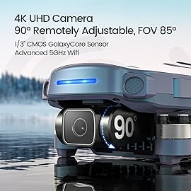 Holy Stone HS360S GPS Drones With 4K UHD Camera For Adults,FAA,249g Quadcopter Drone,10000 Feet Video Transmission,Auto Return,Follow Me, Brushless Motor,Beginner Mode, Special Gradient Color Edition