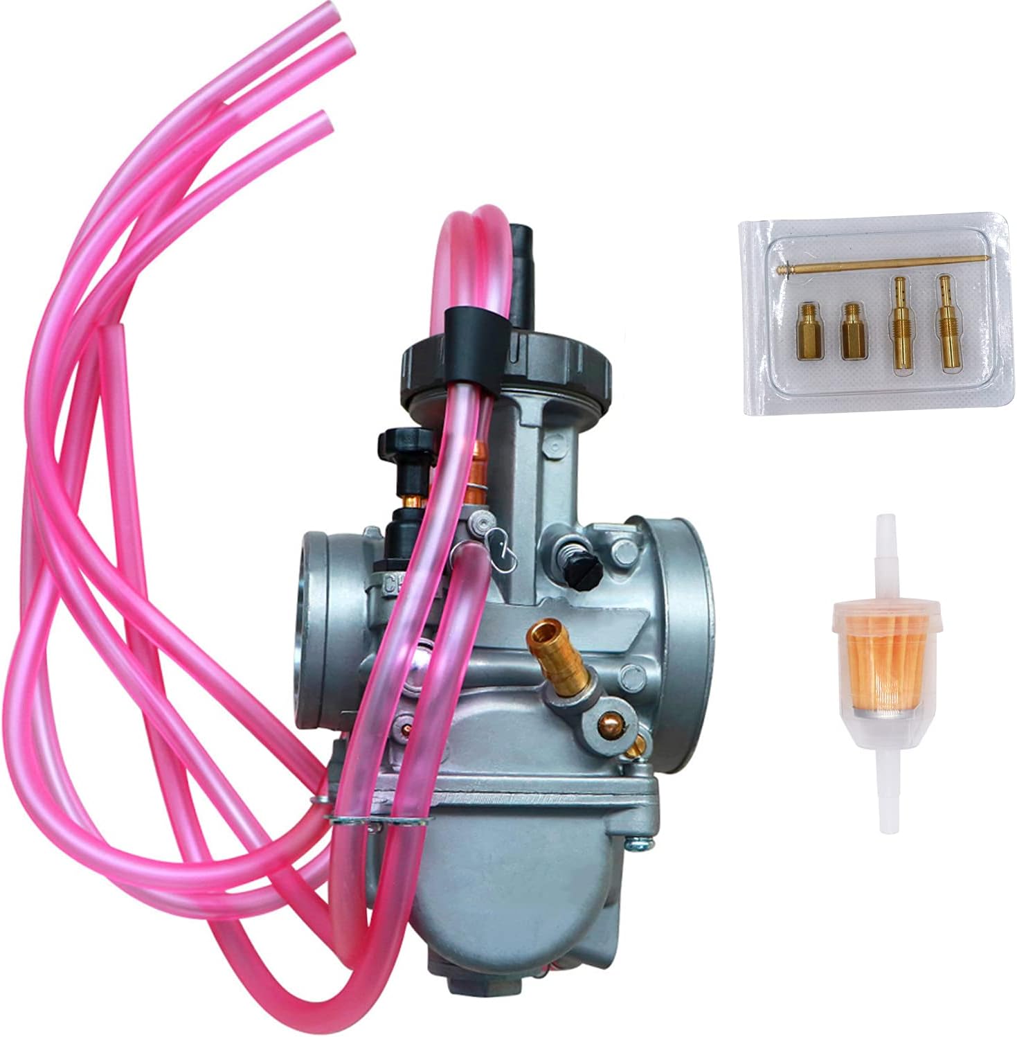 Motorcarb Air Striker Carburetor for Keihin PWK 38mm for Yamaha YZ250 Suzuki RM125 RM250 Honda CR250 CR500 Kawasaki KX125 KX250 Carb