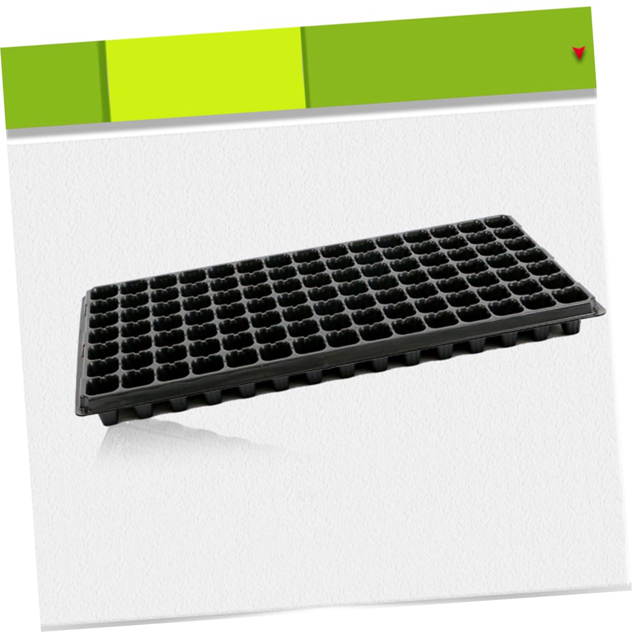 Abaodam Bandeja para Germinación de Semillas 105 Celdas de PVC, 10 Piezas, Resistente para Jardinería DIY y Balcón, Promueve el Crecimiento y Protege Raíces