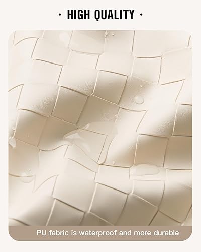 Miniatura 3 de EACHY Neceser colgante de viaje, organizador de maquillaje de piel sintética con 4 compartimentos, impermeable, tamaño completo, artículos