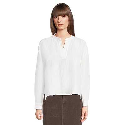 Eileen Fisher Mandarin Collar Top Women
