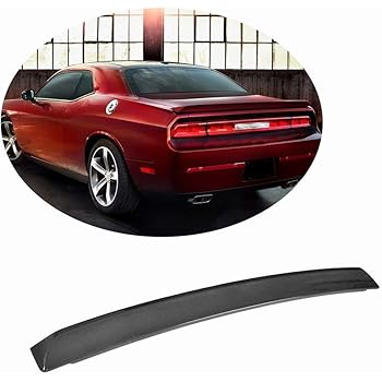 Amazon Com Mcarcar Kit Trunk Spoiler Fits Dodge Challenger 2008 2018 Factory Abs Rear Trunk Boot Spoiler Wing Lip Prime Black Automotive
