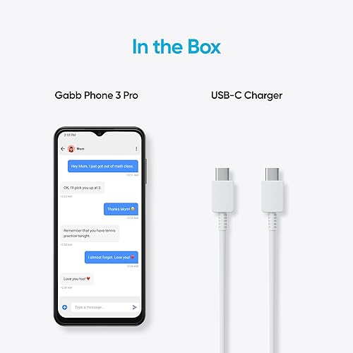 Miniatura 3 de GABB Phone 3 Pro - Teléfono inteligente de 32 GB para niños o adolescentes, negro, fabricado por Samsung, rastreador GPS, sin Internet, sin redes