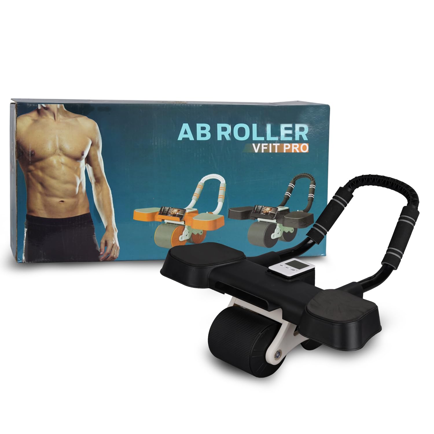 Healthex AB ROLLER FOR MEN, WOMEN AUTOMATIC REBOND WHEEL ELBOW SUPPORT AB2-BLACK