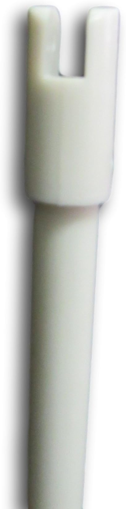 2 Pack 36" IVORY(Off White) Blind Tilt Wand - Drapery Rod Wand - Ready to Hang-Built in U Tip