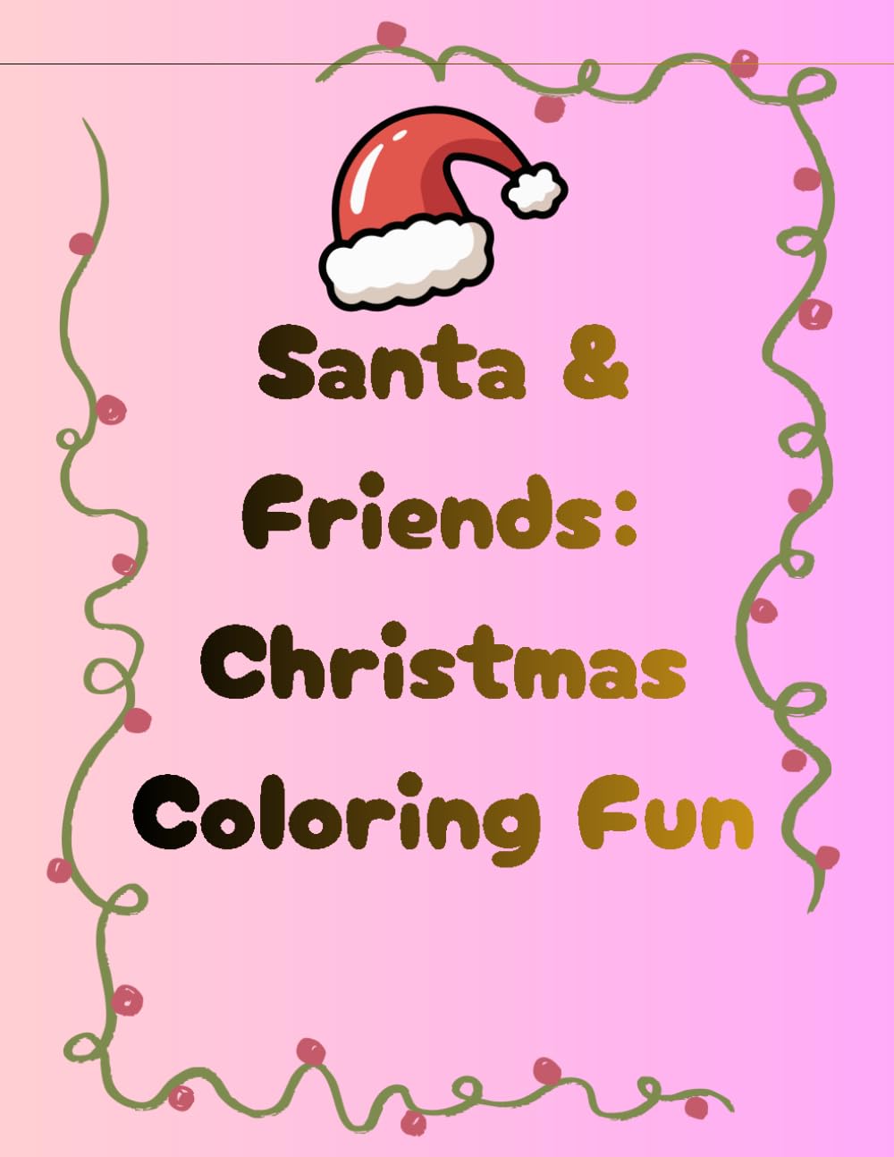 Santa and friends coloring book