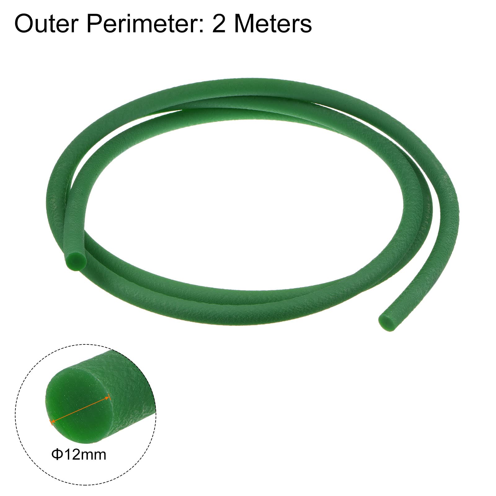 Kozelo 2 Stück PU-Rundriemen – 1 M Länge, 4 Mm Durchmesser, Grün – Hochfester Urethan-Riemen Für Verpackungsmaschinen, Drucker, Motoren & Porzellanmaschinen