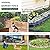 30ft x 17in Garden Fence Animal Barrier, 28 Panels No Dig Fence Border, Rustproof Metal Decorative Garden Fence with Ground Stake, Flower Bed Edging Border for Dog, Rabbit, Outdoor Yard Patio Decor