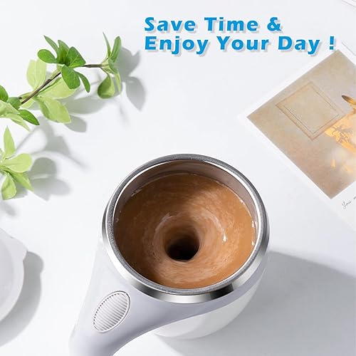 Miniatura 8 de Taza autoagitadora  Taza de café eléctrica magnética automática recargable, taza giratoria para mezclar, para remover oficina, cocina, viajes,