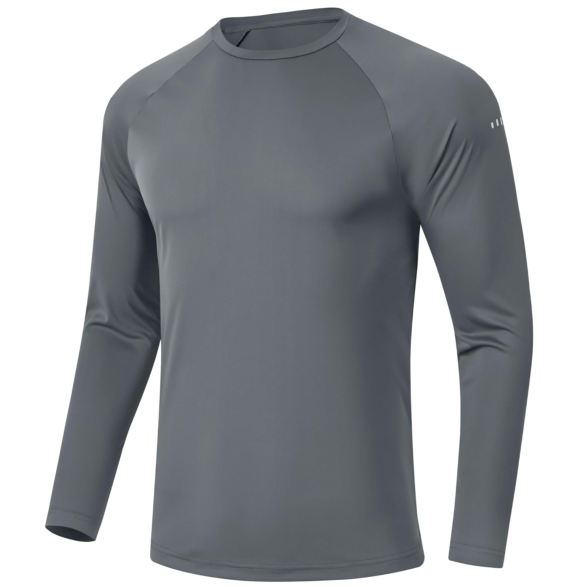 Men's Long Sleeve Rash Guard Swim Shirts UPF 50+ Sun Protection Dry Fit T-Shirt Athletic Tops for Running Hiking Fishing