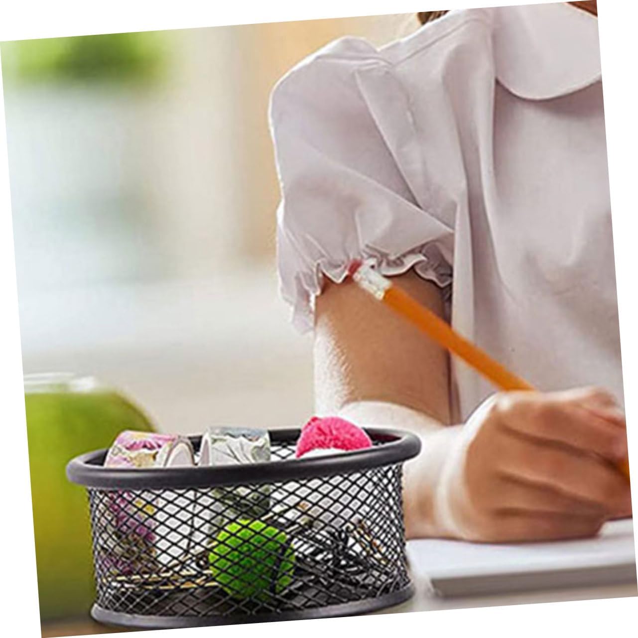 Alipis 4pcs Mesh Paper Clips Organizer Multi-functional Storage Box for Desktop Neat Stylish Holder for Paper Clips Thumbtacks and Office Supplies and Sturdy Design