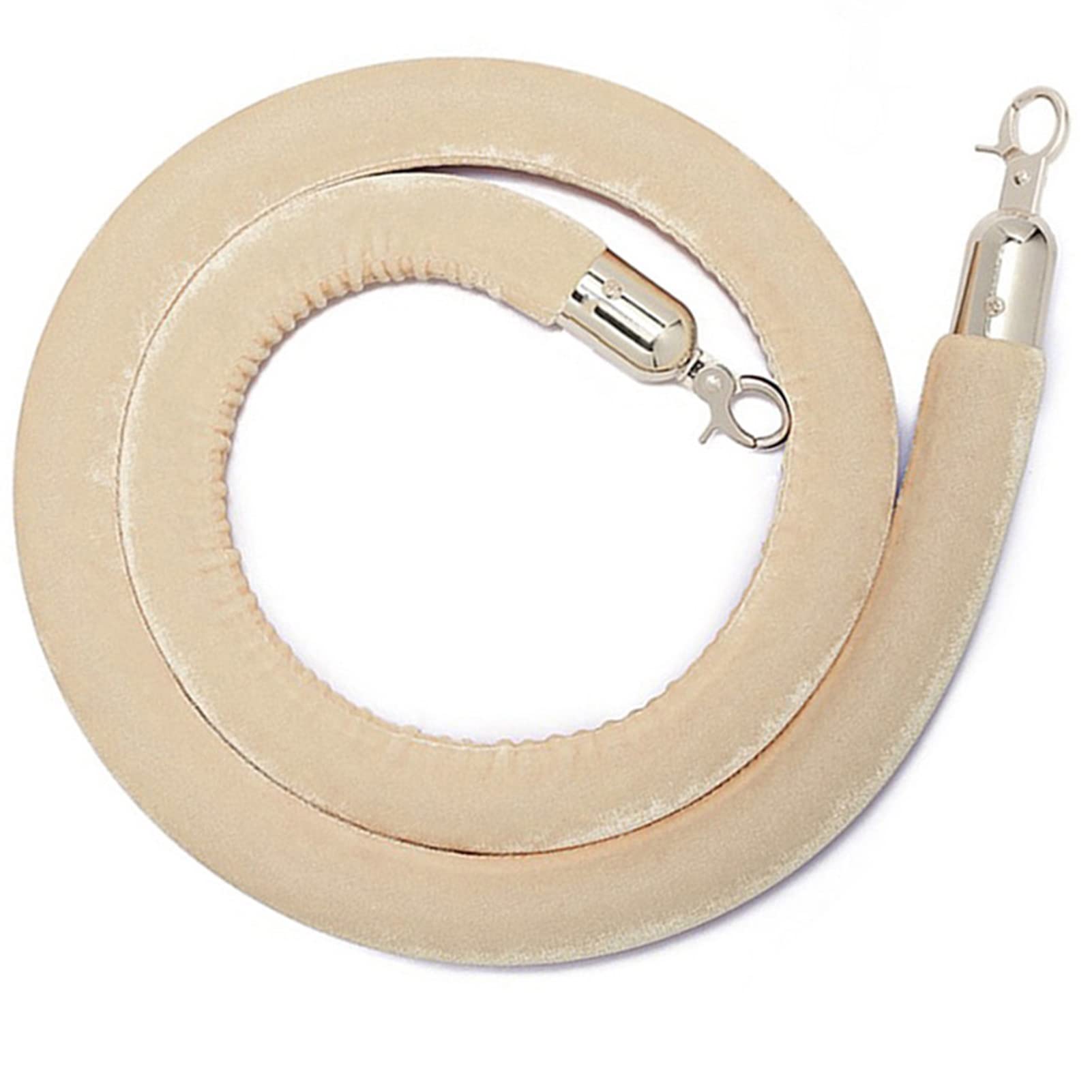 WOTZOV Premium Velvet Queue Barriers With Hooks - Twisted Rope Stanchions For Effective Crowd Control & Line Management At Events, Venues, And Gatherings,E 7ft/215cm