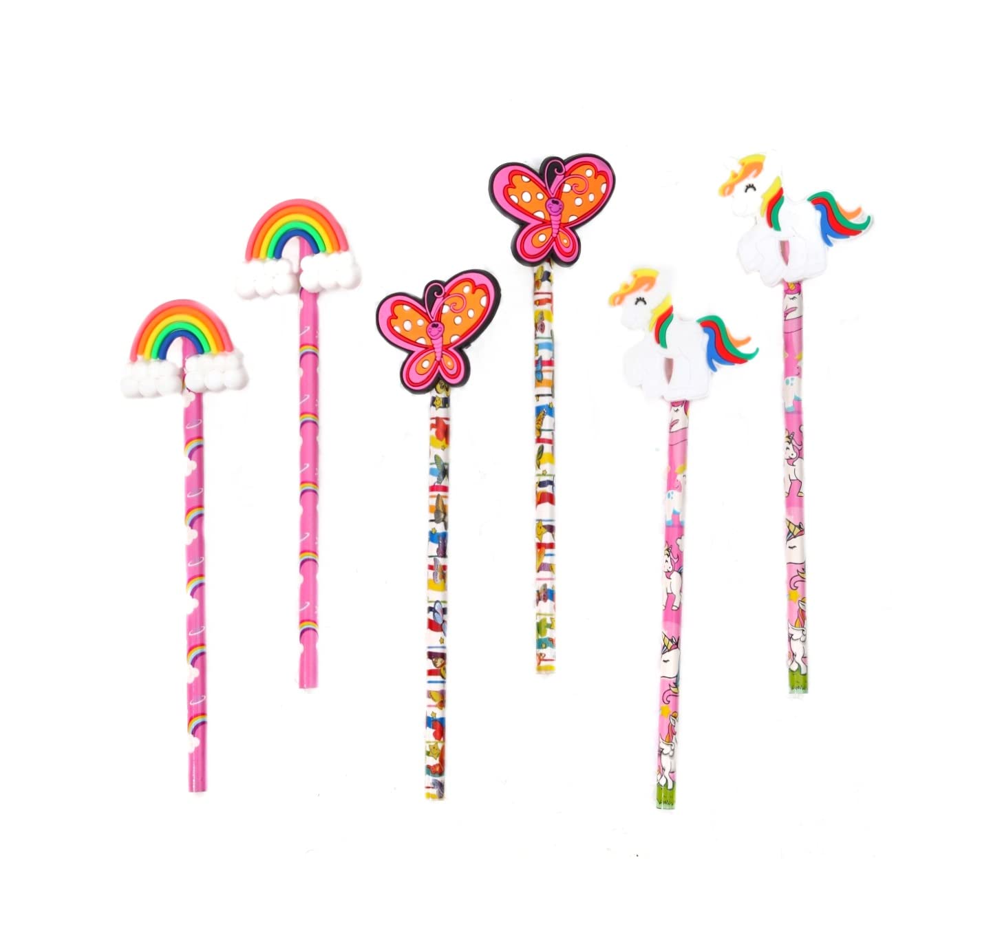See full amazon price history chart for Yellow Bee Pencil with Unicorn, Rainbow & Butterfly Motifs for Girls, Multi, (Pack of 6) Yellow Bee Pencil with Unicorn, Rainbow & Butterfly Motifs for Girls, Multi, (Pack of 6) (B0BFDQ7TKR) Amazon Price History, Amazon Price Tracker