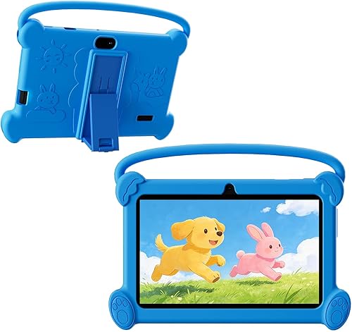 Tablet para niños DIGITHINK de 7 pulgadas 3-9 con estuche protector, 4GB (2GB+2GB Expand) RAM 32GB ROM, tabletas para niños pequeños, dispositivo