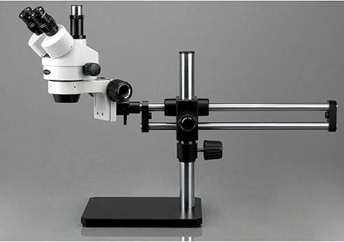Miniatura 3 de AmScope SM-5TZZ-FOR-10M Microscopio Digital Profesional Trinocular Estéreo Zoom, WH10x y WH20x, Aumento 3.5X-180X, Objetivo de Zoom 0.7X-4.5X, Luz